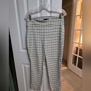 Women's Windowpane Plaid Ankle Pants